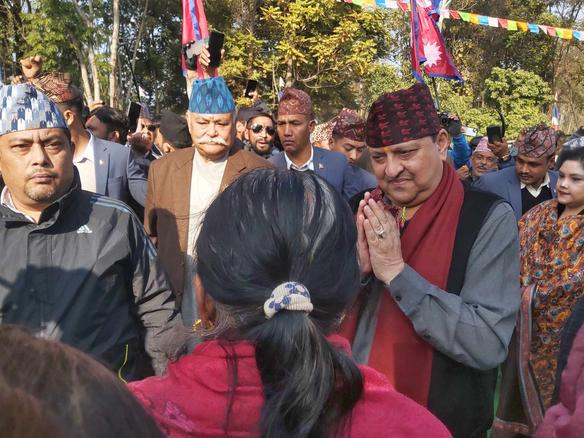 पूर्वराजा ज्ञानेन्द्र शाहलाई हेटौंडामा