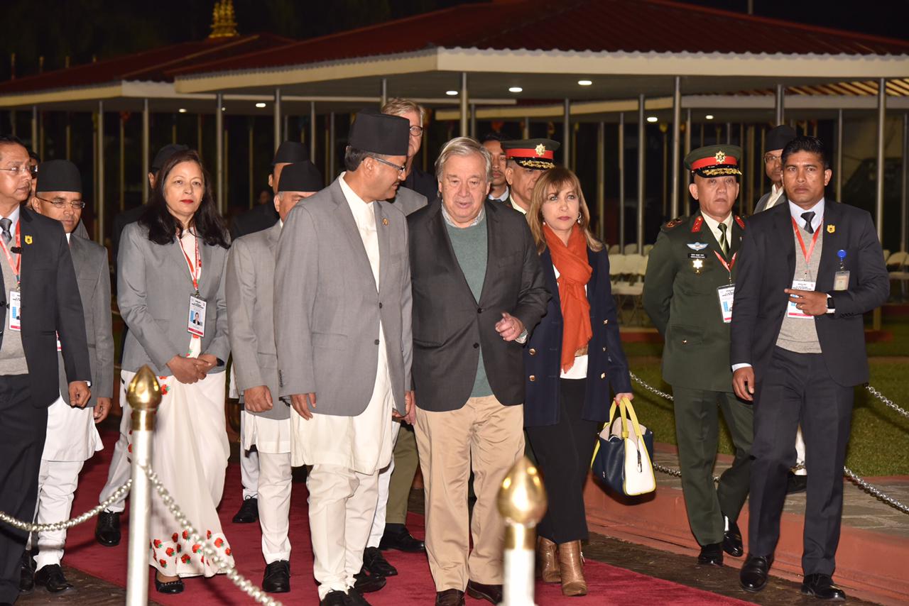 राष्ट्र सङ्घीय महासचिवको भ्रमण: लुम्बिनी पुग्ने देखी संसद्मा सम्बोधन गर्नेसम्म