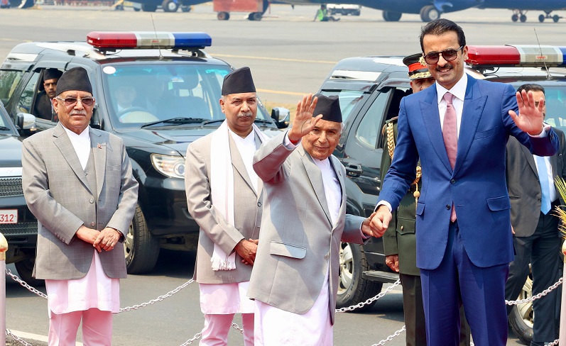 कतारका राजा स्वदेश फर्किए